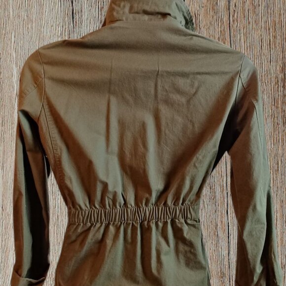 Army Green Anorak Safari Jacket, Junior size Large - Picture 3 of 7